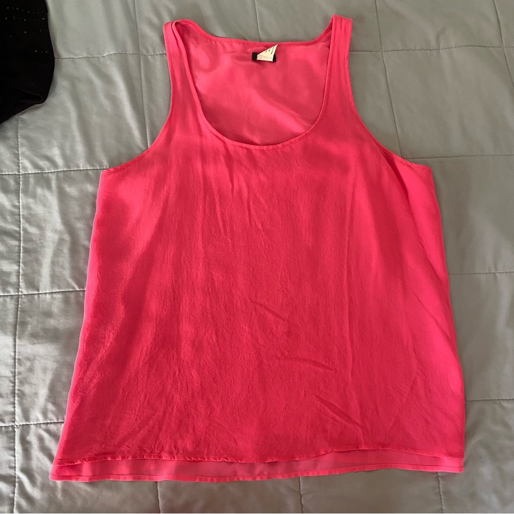 J. Crew Bright Pink Tank Top